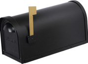 Cast Aluminum Mailbox-BLACK-12MAILBXB