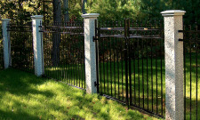 WM Granite Fence Posts & Caps Iron