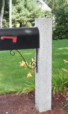 Granite Mailbox Post NH Gray