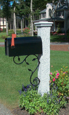 Pineapple Mailbox Post Iron Bracket