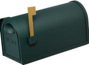 Cast Aluminum Mailbox-GREEN-12MAILBXG